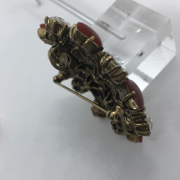 Gerald Yosca Stunning Brooch. Statement Fall Pin - Picture 5 of 5